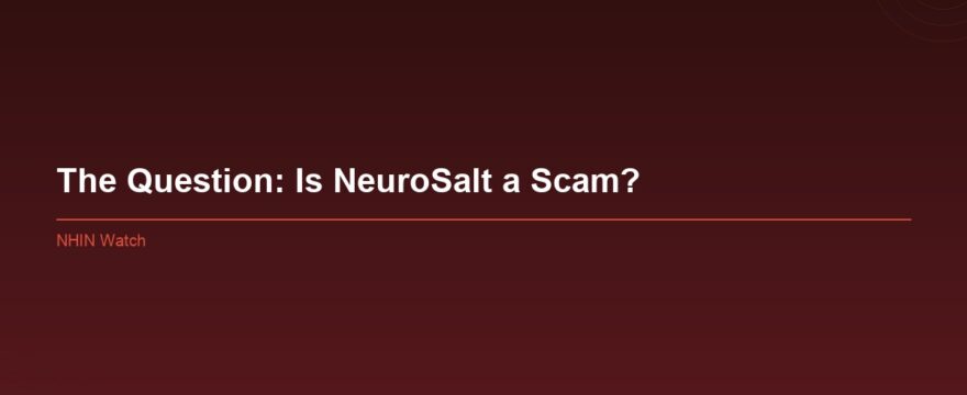 Is NeuroSalt a Scam? What We Found About This Nerve Supplement